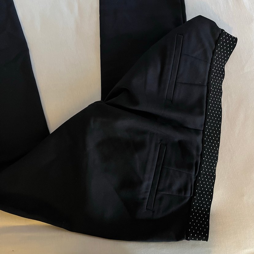 Zara Koyu mavi Kadın Kumaş Pantolon - Görsel 3