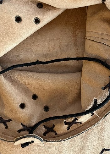 Bej Süet kovboy Kadın Şapka - Görsel 4