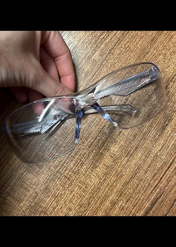 Buz Mavi şeffaf y2k gözlük - Görsel 2