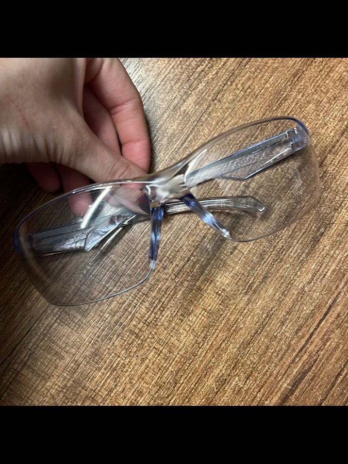 Buz Mavi şeffaf y2k gözlük - Görsel 2