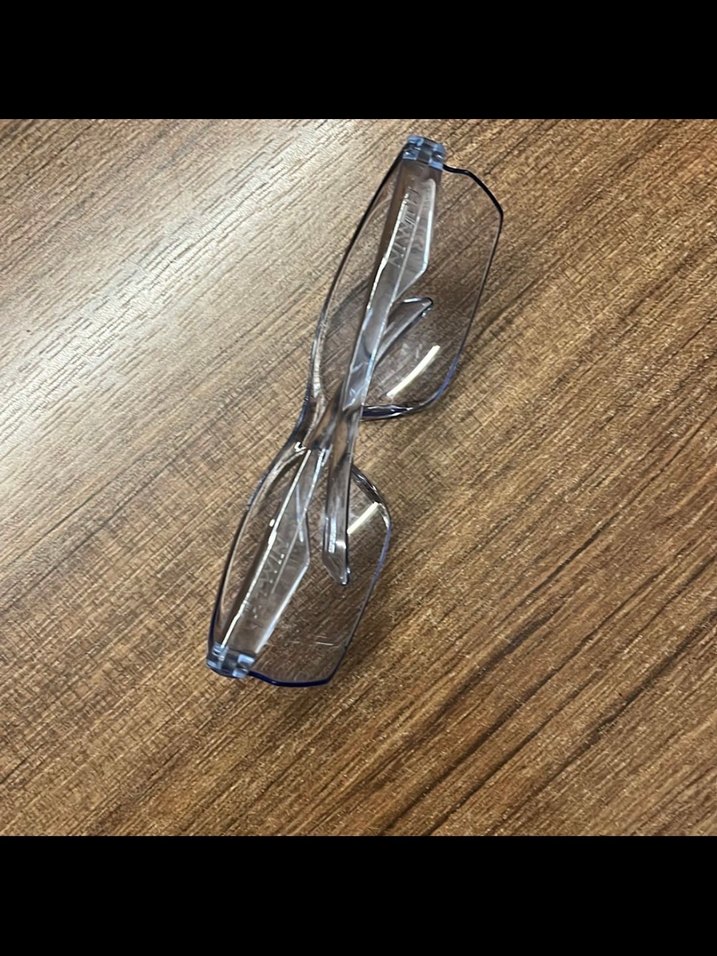 Buz Mavi şeffaf y2k gözlük - Görsel 3