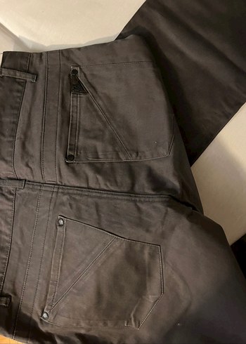 Gri Düşük Bel y2k Pantolon - Görsel 4