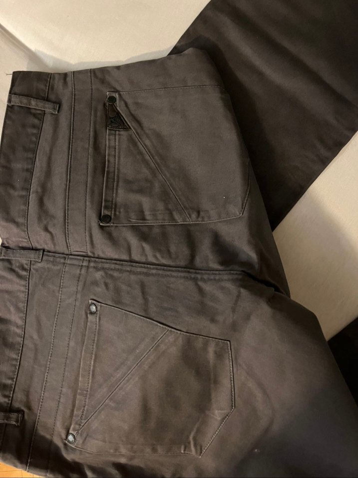 Gri Düşük Bel y2k Pantolon - Görsel 4