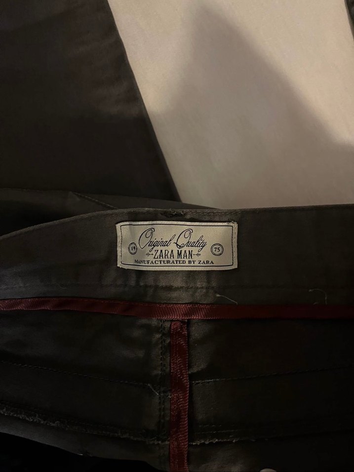 Gri Düşük Bel y2k Pantolon - Görsel 3