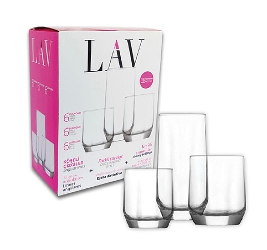 Lav diamond 18 parça su seti