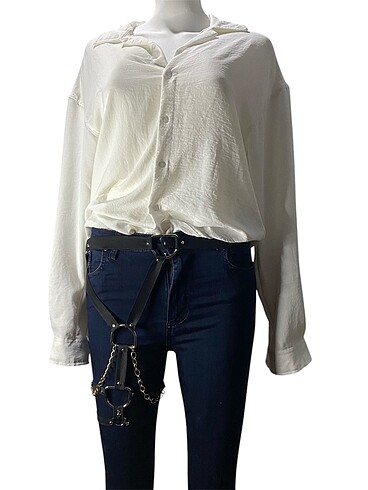 Bacak aksesuarı Body harness Strap vücut takısı - Görsel 5