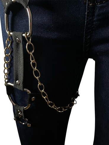 Bacak aksesuarı Body harness Strap vücut takısı - Görsel 6