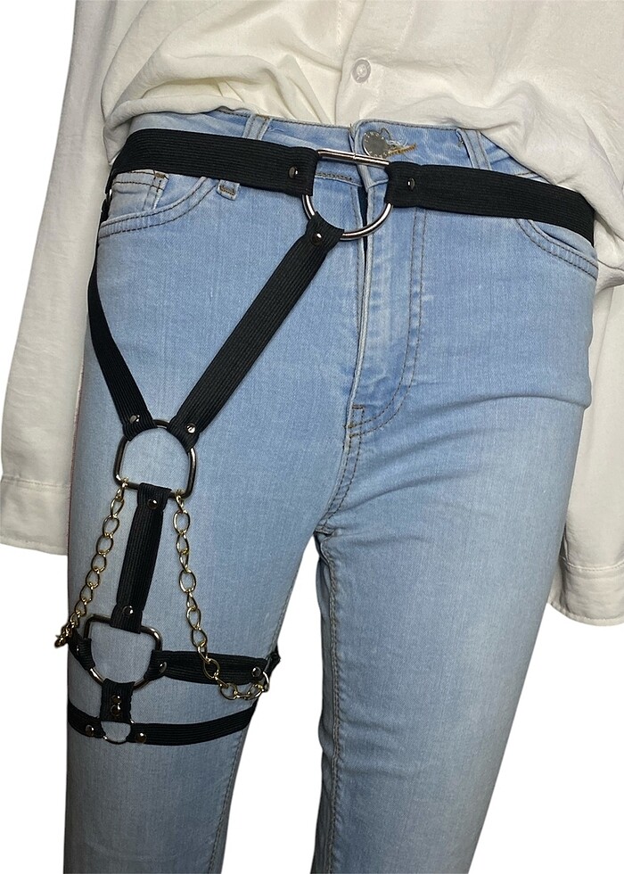 Bacak aksesuarı Body harness Strap vücut takısı - Görsel 2
