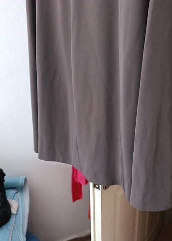 Gri Uzun Kadın Etek - Görsel 3