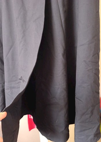 Lacivert Kadın Uzun Drapeli Etek - Görsel 5