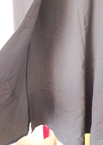 Lacivert Kadın Uzun Drapeli Etek - Görsel 4