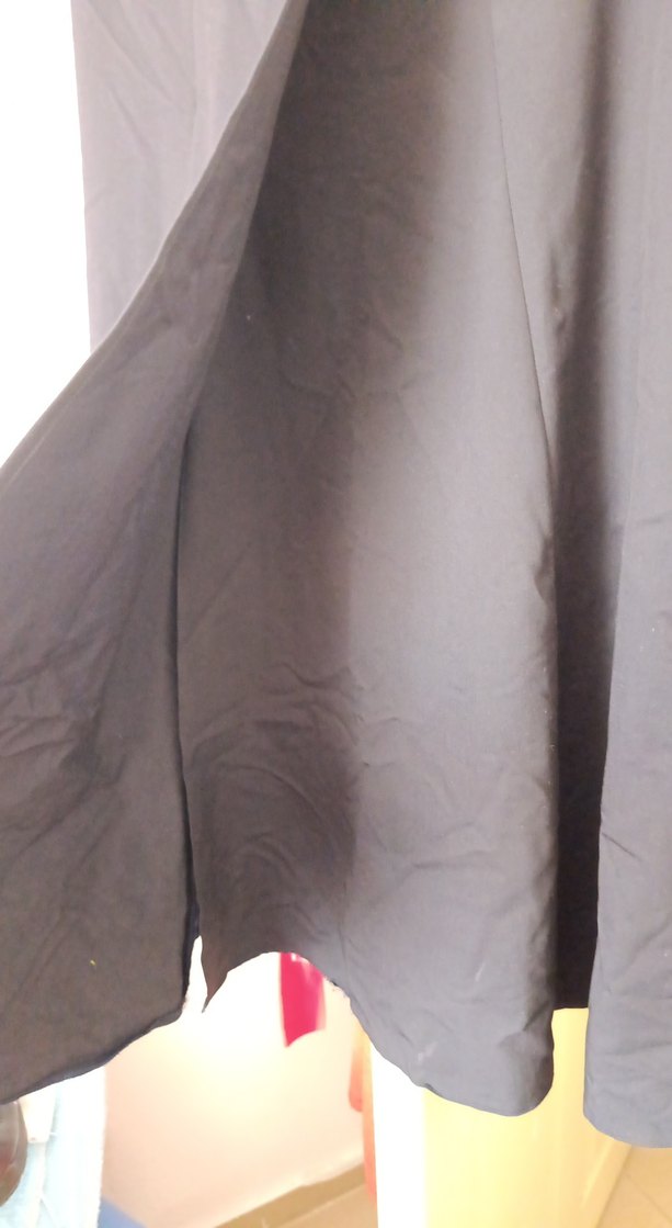 Lacivert Kadın Uzun Drapeli Etek - Görsel 4