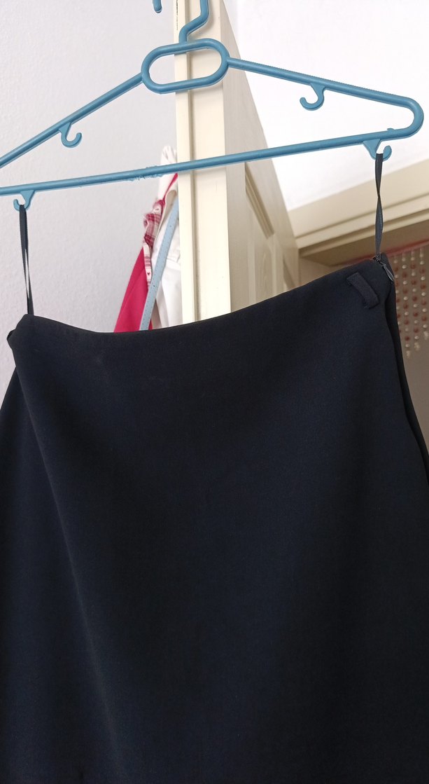 Siyah Uzun Drapeli Gotik Etek - Görsel 4