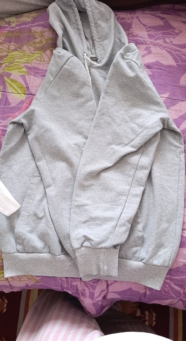 Gri Kapüşonlu çocuk Sweatshirt - Görsel 2