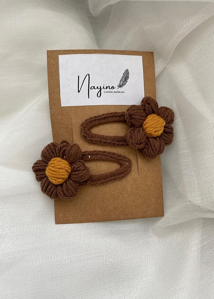 EL ÖRGÜSÜ PUF PAPATYA SET - Görsel 2