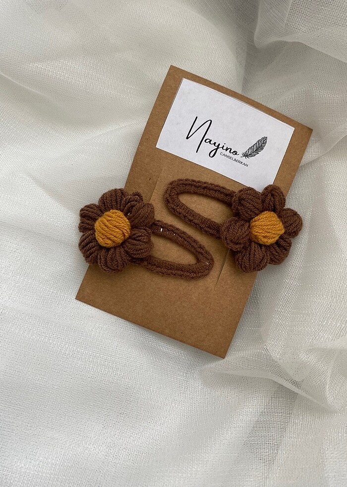 EL ÖRGÜSÜ PUF PAPATYA SET - Görsel 3