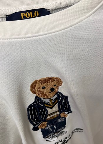 Ralph Lauren Beyaz Baskılı Erkek Sweatshirt - Görsel 4