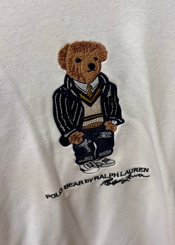 Ralph Lauren Beyaz Baskılı Erkek Sweatshirt - Görsel 2