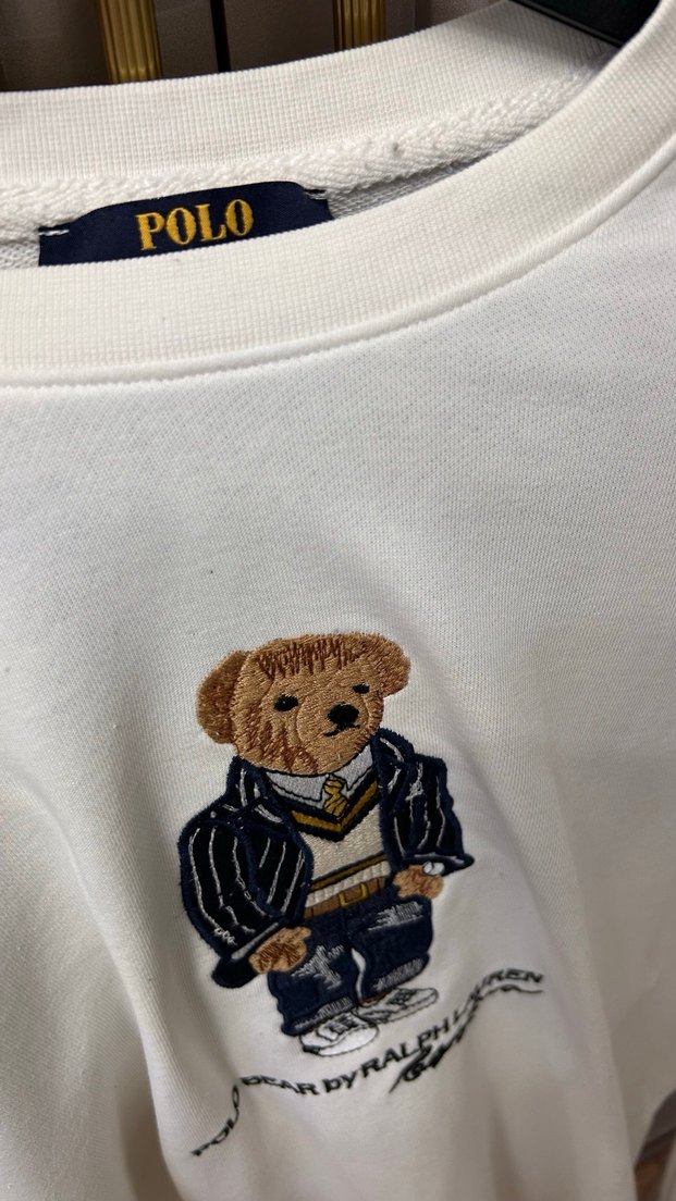 Ralph Lauren Beyaz Baskılı Erkek Sweatshirt - Görsel 4