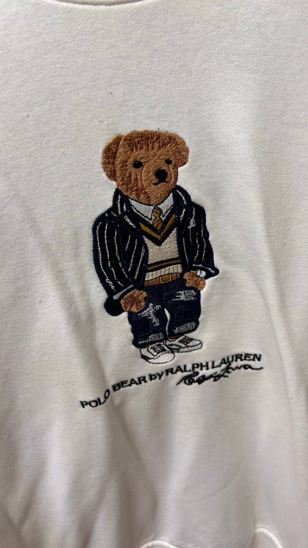 Ralph Lauren Beyaz Baskılı Erkek Sweatshirt - Görsel 2