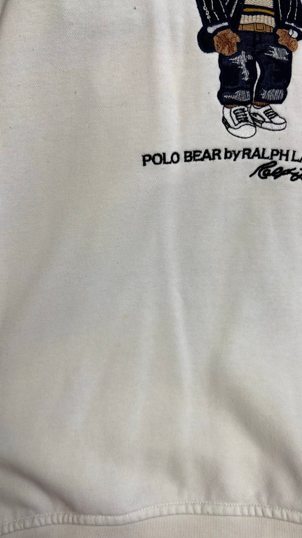 Ralph Lauren Beyaz Baskılı Erkek Sweatshirt - Görsel 5