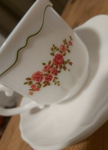 Arcopal France Romance Tea Cup antika Fransız çay fincanı seti 2