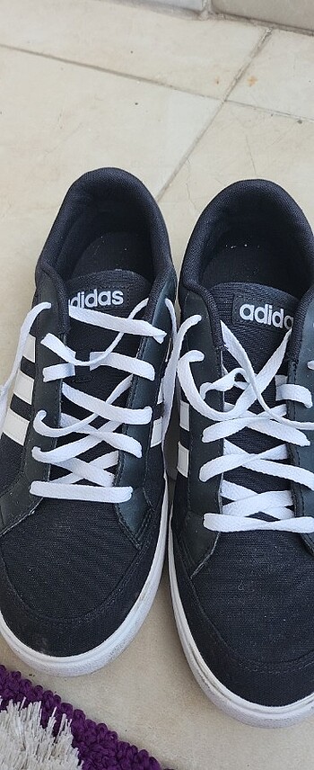 45 Beden siyah Renk Adidas spor ayakkabı orijinal