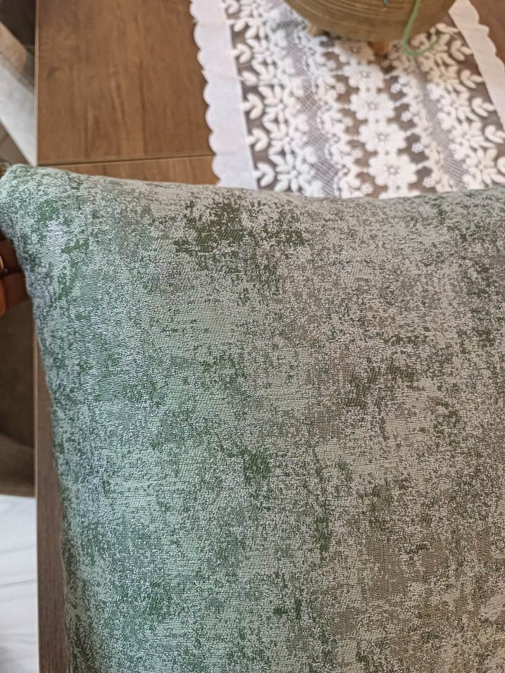 Modern Klasik Gri-Yeşil Düz Dekoratif kırlent kılifı - Görsel 5