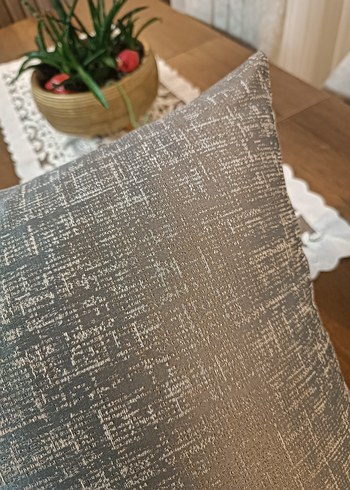 Gri Modern Düz Dekoratif kirlent - Görsel 3