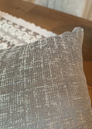 Gri Modern Düz Dekoratif kirlent - Görsel 7