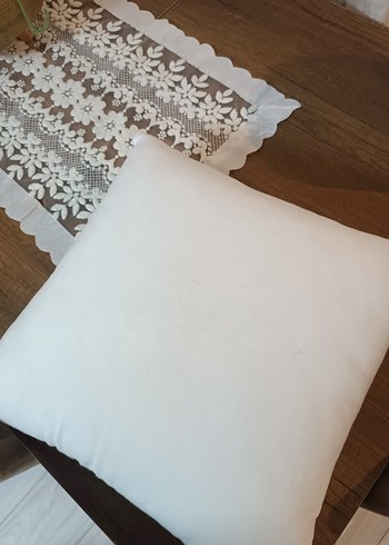 Beyaz Modern Düz Dekoratif kırlent kılıfı - Görsel 5