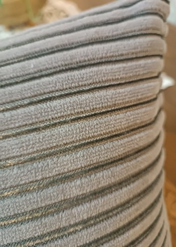 Gri Modern Çizgili Kırlent - Görsel 8