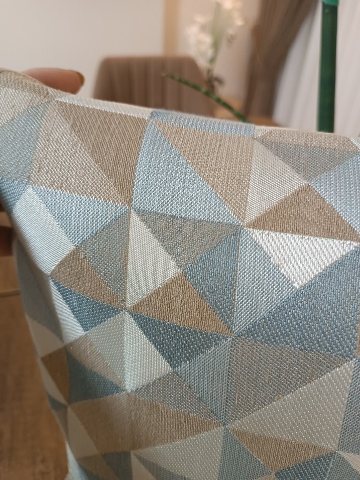 Gri Bej Geometrik Desenli Dekoratif kırlent kılıfı - Görsel 2