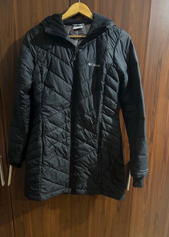 Columbia Siyah Kapusonlu Sisme Mont