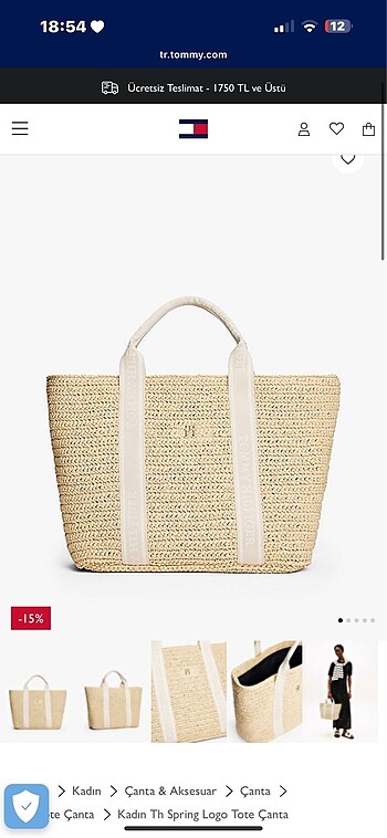 Tommy hilfiger logo çanta