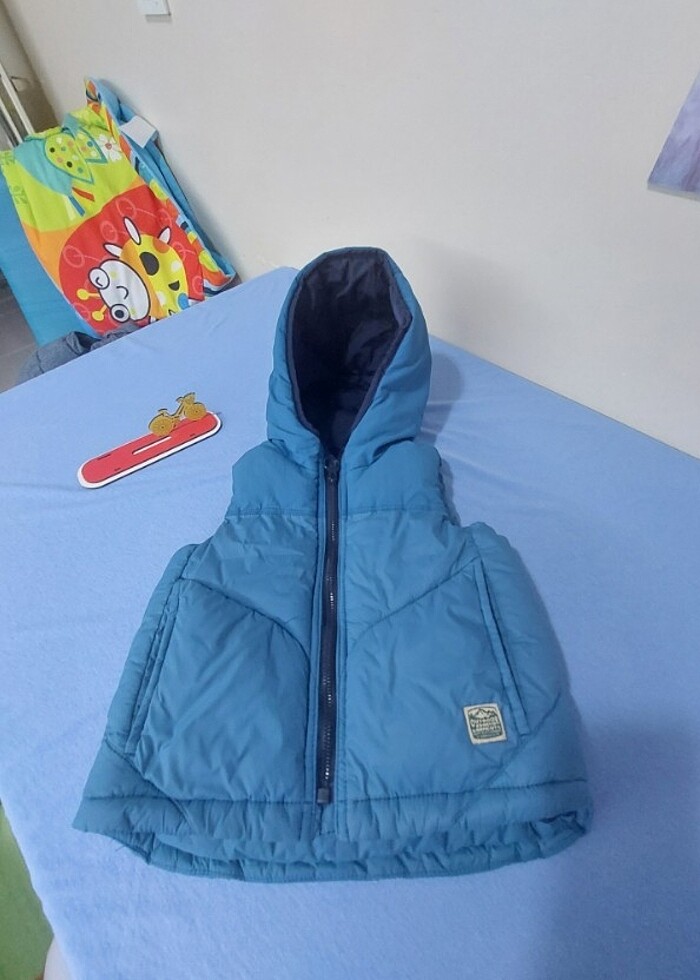 Zara cocuk yelegi mavi - Görsel 2