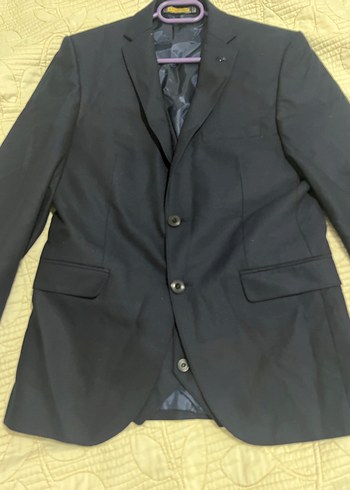 Erkek Siyah Düğmeli Regular Fit Takım Elbise - Görsel 4