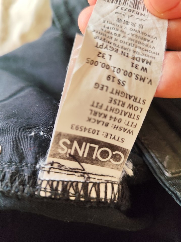 Düğmeli Siyah erkek Bol Kesim Denim Pantolon - Görsel 3