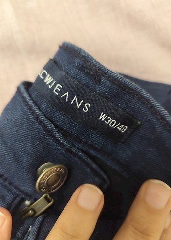 Lacivert Kadın Denim Pantolon - Görsel 2