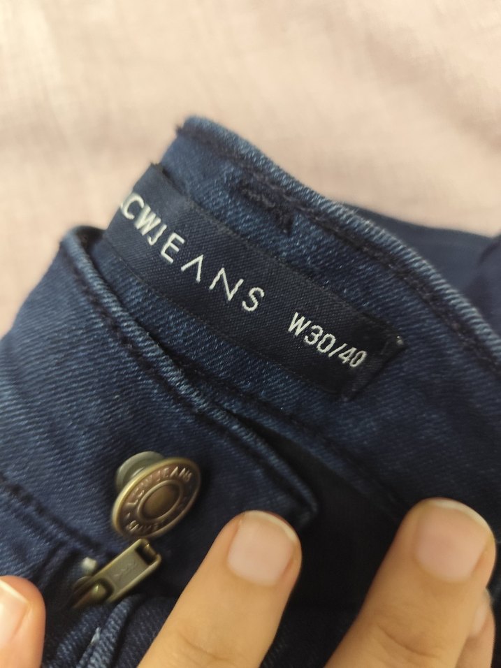 Lacivert Kadın Denim Pantolon - Görsel 2