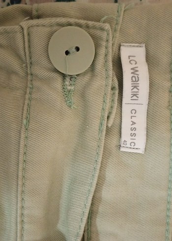 LC Waikiki Bej Midi Kumaş Kadın Pantolon
