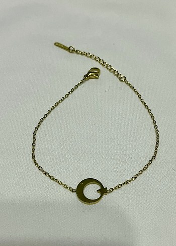 Ay Yıldız Detaylı Gold Çelik Bileklik - Görsel 2