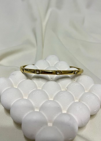 Altın Renkli Noktalı Boncuklu Bileklik - Görsel 2