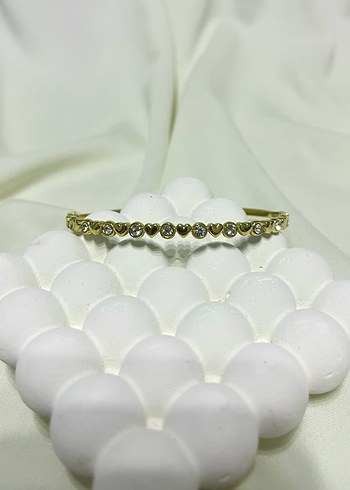 Altın Renkli Boncuklu Kadın Bileklik - Görsel 2