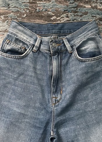 Y2k vintage flare jean bol paça pantolon ispanyol kot pantolon - Görsel 5