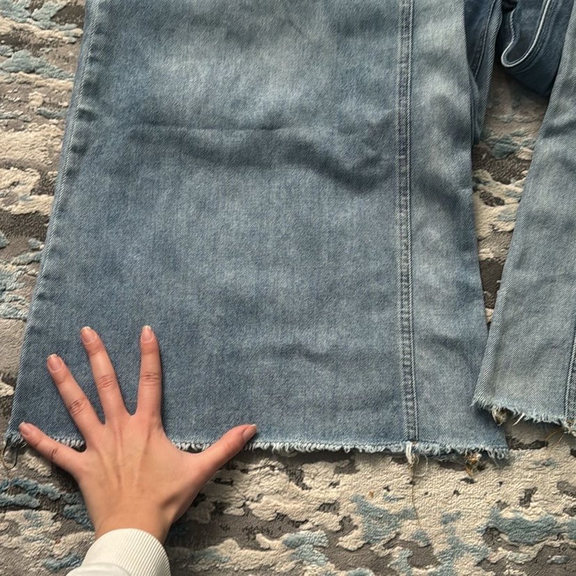 Y2k vintage flare jean bol paça pantolon ispanyol kot pantolon - Görsel 3