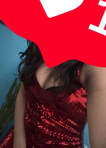 Kırmızı Parlak Pul Detaylı Mini Elbise - Görsel 5