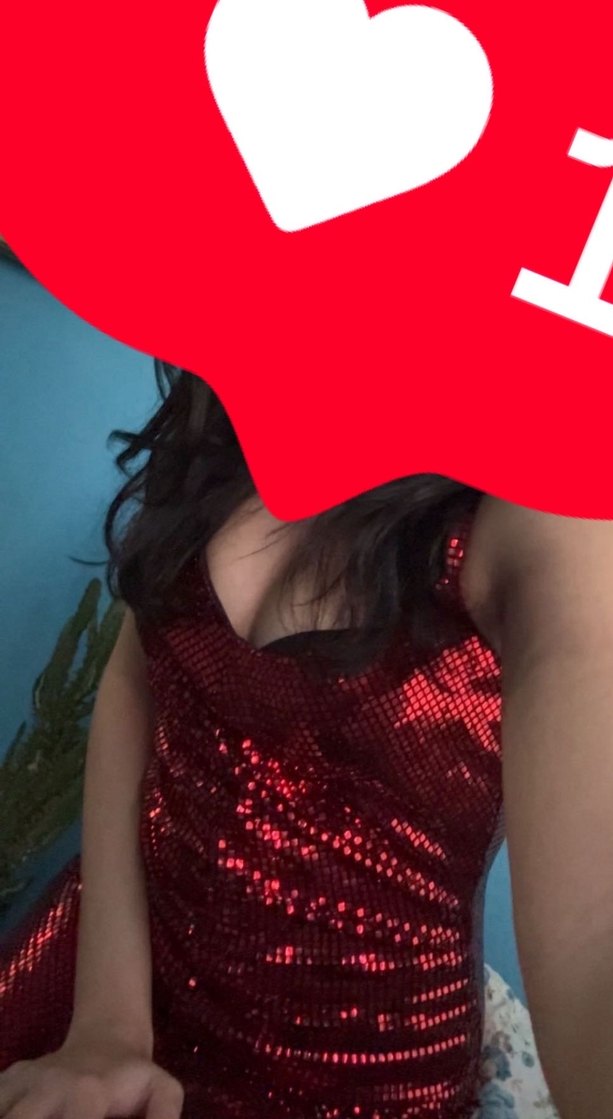 Kırmızı Parlak Pul Detaylı Mini Elbise - Görsel 5