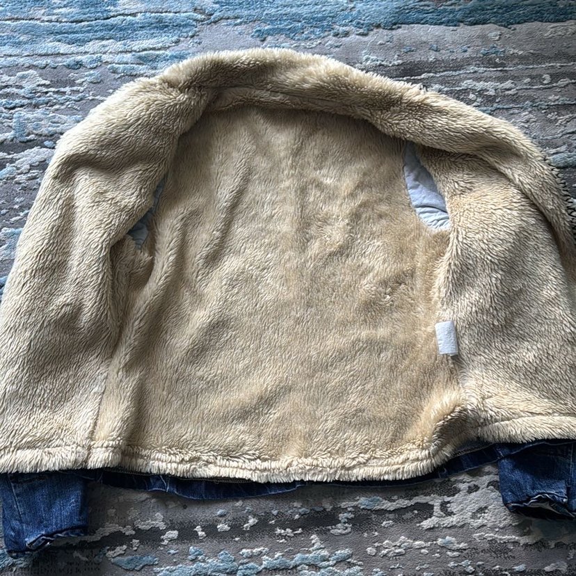 Mavi Denim Kürklü kot Ceket y2k kürklü kot ceket - Görsel 5