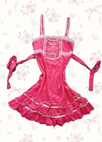 Y2k lolita fırfırlı elbise fairycore elbise 